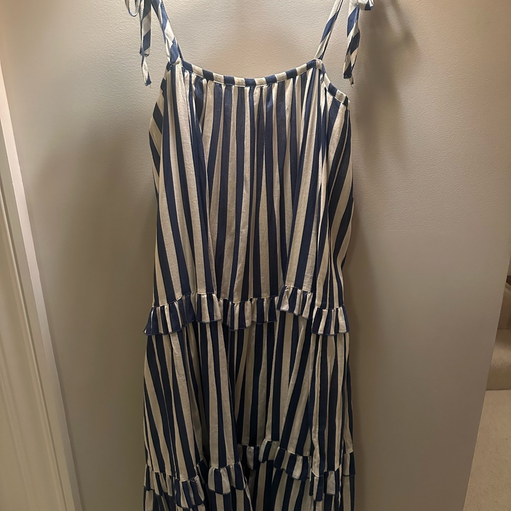 Striped Blue and White Sundress